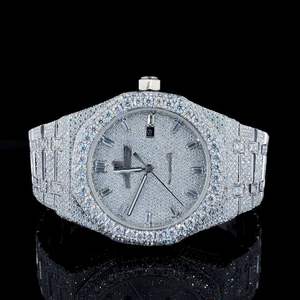 Best Price 40mm Iced Out <b>Watches</b> Luxury Automatic Movement Stainless Steel Iced Out Hip Hop Vvs Moissanite <b>Watches</b> for Man <b>Woman</b> - Product Image 1