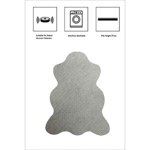 Alfombra de felpa asimétrica suave, serie Puff, alfombrillas de cocina - Product Image 4