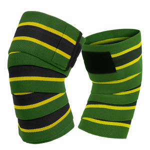 Genouillère élastique robuste ALStrength avec grip en caoutchouc, conçue pour les passionnés de fitness et les haltérophiles - Product Image 4