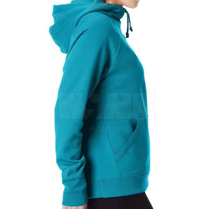 เสื้อฮู้ดดี้ผู้หญิงสำหรับฤดูหนาว ผลิตในปากีสถาน สีตามสั่ง โลโก้ด้านหน้า ผ้าแคนวาสคอตตอน 100% ขนาดตามสั่ง บริการ OEM - Product Image 3