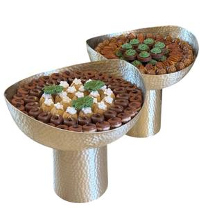 Elegante cuenco Chapado en plata hecho a mano, centro de mesa decorativo, cuenco para servir dulces para fiestas y ocasiones especiales a la venta - Product Image 4