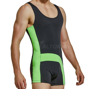 Pakistan-Made High Quality Plus Size Customizable Sportswear Wrestling <b>Singlets</b> 100% Polyester Quick Dry Breathable Private - Product Image 4