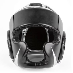 หมวกกันกระแทกสำหรับชกมวยไทย ฝึกซ้อม MMA ป้องกันศีรษะ หนังแท้ หมวกต่อสู้ หมวกซ้อม ออกแบบเองได้ - Product Image 1