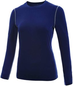 Haut de yoga à manches longues sans couture léger personnalisé pour femmes chemise de course à pied respirante extensible dans les quatre sens-disponible pour - Product Image 5
