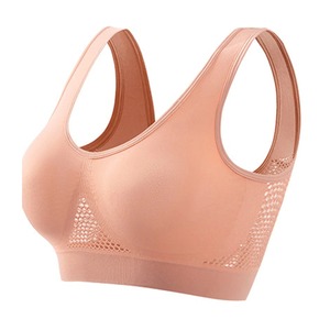 สปอร์ตบราผู้หญิงผ้าไนลอนสแปนเด็กซ์ระบายอากาศได้ดีดีไซน์ทันสมัย - Product Image 1