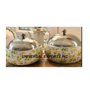 Hotpot de Metal de diseñador con acabado personalizado, recién llegado, hecha a mano cazuela de diseñador, calentador de alimentos de Metal nuevo de calidad superior - Product Image 3