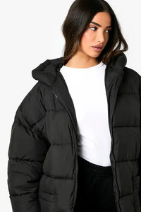 Chaqueta de Invierno Acolchada Premium Personalizada con Logotipo OEM, Impermeable, Estampada, para Mujer, con Capucha y Ajustable - Product Image 5