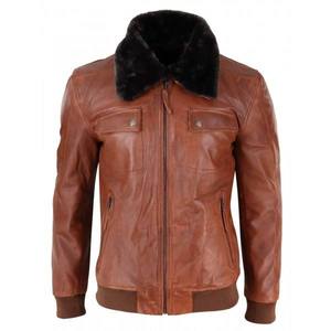 High Quality New Arrival 2026 Breathable Customized Design Bomber Leather <b>Jacket</b> For <b>Men</b> Top Quality Fashionable New Style - Product Image 5