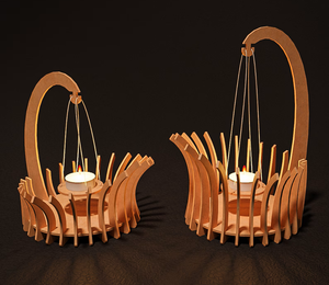 Portavelas de madera ligero y duradero para decoración interior moderna y tradicional disponible en cantidad a granel - Product Image 2