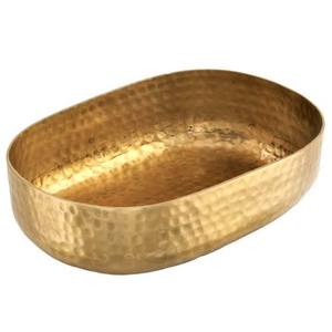 ชามผลไม้โลหะทรงโบราณพร้อมดีไซน์แบบทุบสำหรับเก็บผักอาหาร - Product Image 2