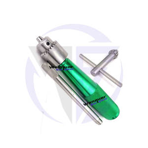 Perceuse manuelle orthopédique Jacobs Chuck avec poignée en T, outil chirurgical manuel, instruments de couleur verte, poignée en aluminium vétérinaire - Product Image 5