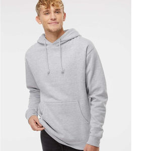 Sweat à capuche en mélange lourd pour hommes Poly Cotton Hooded Neck Fitted Regular Wholesale Hoodie Sweatshirt - Product Image 4