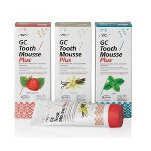 Mousse dentaire GC + Fluorure avec saveur fraise Recaldent 40g - Product Image 2