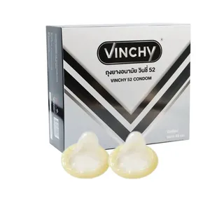 Preservativos Vinchy para homens feitos de borracha natural em forma de látex, Tailândia e venda imperdível, melhor qualidade, preço de atacado direto da fábrica