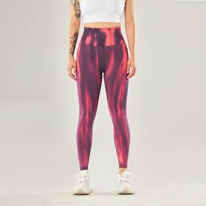 Customized low price wholesale New <b>Yoga</b> <b>Pants</b> Seamless Butt <b>Tight</b> Leggings Tie-Dye Push-Up <b>Pants</b> for Sports - Product Image 4
