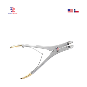 Coupeur latéral vétérinaire chirurgical orthopédique 9 \ "coupe-fil manuel en acier inoxydable à double action carbure de tungstène 3/32 (2.4mm) - Product Image 3