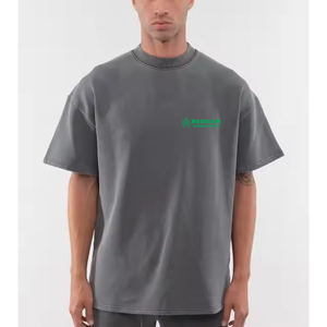 T-shirts pour hommes sur mesure OEM, grande taille, 100% coton, manches régulières, style streetwear, respirant, anti-rides, été Behram - Product Image 2
