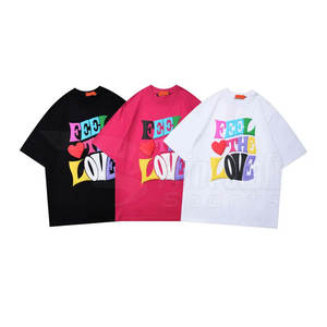 T-shirts légers les plus vendus en coton de haute qualité/fibre de bambou à manches courtes imprimé de motifs solides - Product Image 1