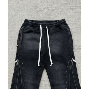 Pantalon de survêtement décontracté en toile confortable pour homme avec boutons, respirant, séchage rapide, écologique, prix direct usine - Product Image 4