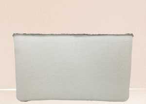 Bolso de mano de lujo con estampado de diamantes de imitación de cristal con patrón de sobre a rayas para uso nocturno de fiesta estilo cruzado - Product Image 3