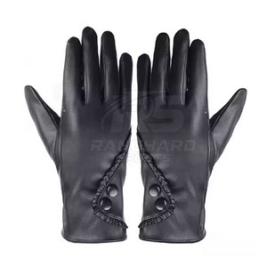 Durable Stylish Men Leather <b>Gloves</b> Soft <b>Warm</b> Winter Outdoor Casual Comfortable Protective Accessories for Hands - Product Image 2