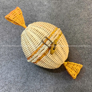 Adorable precio BARATO Cesta de sujeción de dulces de ratán Nuevo lanzamiento Cesta de almacenamiento de ratán natural para dulces de chocolate - Product Image 2