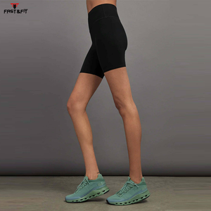 Vente chaude femmes Gym Yoga Sport soutien-gorge 2 pièces ensemble au-dessus du genou sans couture hauts d'entraînement motif solide commande minimale 2 pièces - Product Image 4