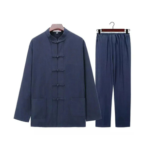 เครื่องแบบกังฟูสำหรับผู้ชายชุดออกกำลังกายโลโก้ออกแบบเองได้ - Product Image 5