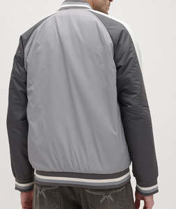 Chaqueta Impermeable con Logotipo Frontal, Chaquetas de Moda de Invierno, OEM, Personalizadas, de Lana y Lona, Corte Holgado - Product Image 5