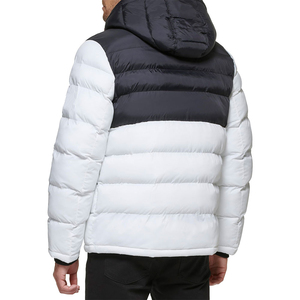Nouvelle arrivée Veste matelassée d'hiver à col montant zippée et boutonnée imprimée par sublimation pour hommes de marque - Product Image 4