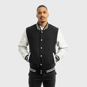 Slim Fit Men Clothing Winter Blank Varsity Jacket Adult Size Custom <b>Logo</b> Plain Letterman Baseball Jackets for Men - Product Image 2