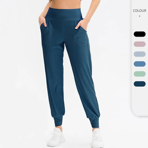 กางเกงวอร์มผู้หญิงทรงหลวม กางเกงจ็อกเกอร์สำหรับออกกำลังกาย น้ำหนักเบา กางเกงเลกกิ้งกีฬา สวมใส่สบาย ทรงสอบเล็กน้อย เหมาะสำหรับออกกำลังกาย โยคะ วิ่ง - Product Image 1