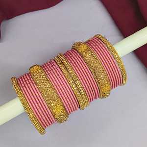 <b>Indian</b> <b>Bangle</b> Set Rhinestone CZ Crystal Wedding Bridal Metal <b>Bangle</b> Bracelets Jewelry (Set of 34) - Product Image 2