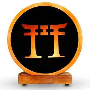 สัญลักษณ์รูปสัตว์โคมไฟเกลือหิมาลายันงานฝีมือจากธรรมชาติสลักตัวอักษรรูปสัตว์ชามแก้วตกแต่งบ้านพร้อมไฟ - Product Image 1