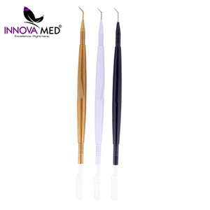 Superventas, recién llegado, Juego de 3 piezas, herramientas de elevación de pestañas de acero inoxidable personalizadas, Impresión de logotipo de alta calidad puntiaguda para - Product Image 3