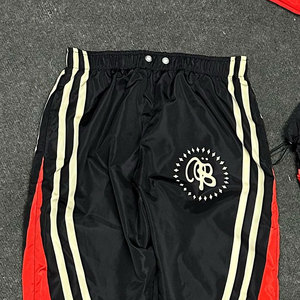 Survêtement coupe-vent léger et respirant pour homme, 100 % coton, avec logo personnalisé du fabricant, capuche, taille élastique et poches latérales - Product Image 5