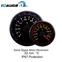 Jauge Egt de pyromètre d'automobile de bateau, 52mm IP67 seulement degré Celsius MIT Super blanc ambre LED