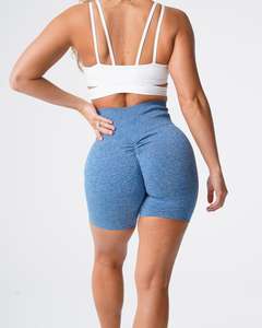 Short en coton organique Spandex pour femmes Gym Yoga Short - Product Image 3
