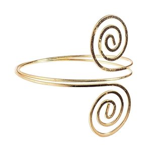 Pulsera de Metal con Flores Talladas Huecas para Mujer, Brazalete Ajustable, Joyería Coleccionable de Arte Moderno, Venta Al por Mayor - Product Image 6