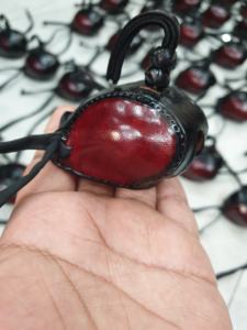 หมวกเหยี่ยวแบบปรับแต่งได้หมวกมีฮู้ดแบบพรีเมี่ยม100% หนังแท้มีฮู้ดสไตล์ดัตช์ - Product Image 2