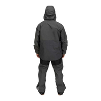 Chaqueta de Pesca/Vadeo Ligera, Impermeable, de Cordura, con Capucha, Transpirable, Talla Grande, Diseño a Rayas