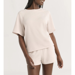 Nouvelles arrivées d'été Ensembles surdimensionnés pour femmes Ensemble court deux pièces Débardeur court 100% coton Ensemble court motard Ensemble 2 pièces pour femmes - Product Image 1