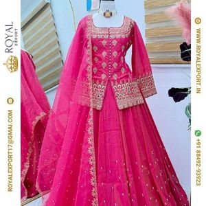 Nouvelle collection de costumes pakistanais en soie pure avec broderie lourde - Product Image 5