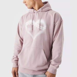Sweat à capuche surdimensionné en denim éponge de qualité supérieure pour hommes Joggers Sweats à capuche pour hommes Sweats à capuche pour hommes avec logo personnalisé - Product Image 4