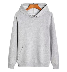 เสื้อมีฮู้ดผ้าฝ้ายสำหรับผู้ชายสีพื้นย้อมสีได้ทุกสีอบอุ่นผ้าฟลีซฤดูใบไม้ร่วงฤดูหนาว - Product Image 4