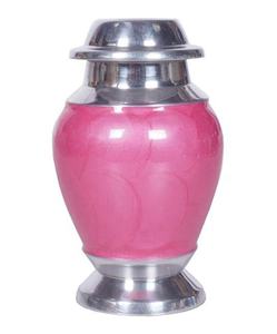 Floral Finish Memorial Designer Keepsake <b>Urn</b> <b>Small</b> Metal Cremationurn <b>for</b> <b>Human</b> or Pet <b>Ashes</b> - Product Image 1