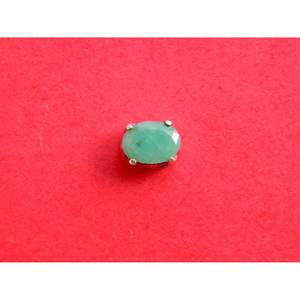 Pendiente de Esmeralda Natural, joyería de plata de ley 925 con acabado de oro rosa, piedras preciosas facetadas para niñas y mujeres, modelo - Product Image 4