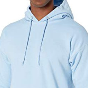 Vente en gros de sweatshirt imprimé bouffant bleu clair 100% coton sweat à capuche pour hommes garçons et filles taille XS à XL pour l'hiver - Product Image 2