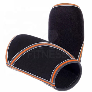 Rodilleras de neopreno transpirables unisex, mangas largas de soporte para levantamiento de pesas y culturismo, con diseño de panal de abeja para protección contra impactos. - Product Image 5