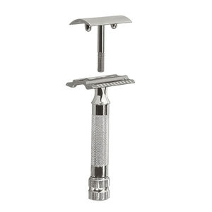 Adjustable Luxury Heavy Duty Safety <b>Razor</b> Stainless Steel Handle Single Blade Smooth Shaving <b>Men</b> Non-Disposable Body Face Kaamir - Product Image 2